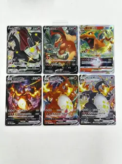 Pokemon S-Chinese 6 card Charizard set - Image 1