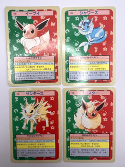 Pokemon Card Eevee Flareon Vaporeon Jolteon Topsun Blue Back 4 Set Japanese - Image 1