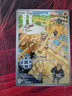 Timburr 183/167 Twilight Masquerade Illustration Rare Pokemon Card - Image 1