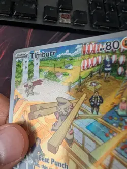 Timburr 183/167 Twilight Masquerade Illustration Rare Pokemon Card - Image 2