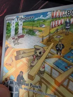 Timburr 183/167 Twilight Masquerade Illustration Rare Pokemon Card - Image 3