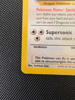 Pokemon Card Dragonite 5 Black Star Promo First Movie Light Play - Image 4