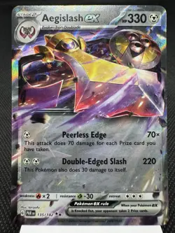 Aegislash ex 135/182 - Ultra Rare Holo - Paradox Rift Pokemon Card MINT - Image 1