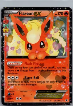 Flareon EX RC6/RC32 Generations: Radiant Collection - Pokemon Card - LP - Image 1