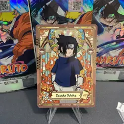 NRV01-SP-002L5 Stain Glass Special Rare Sasuke Naruto Kayou ENGLISH 1st Ed Card - Image 1