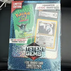 Pokemon TCG: Limited Edition Mystery Gems (1 Graded Card, 1 Booster Pack) - Image 1