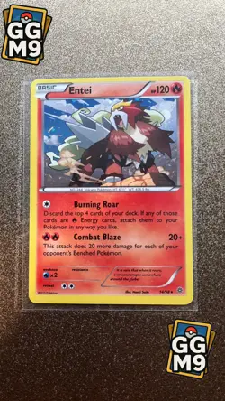 Entei 14/98 Ancient Origins Cosmo Holo Rare Pokemon Trading Card Near Mint - Image 1