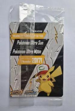 Ash's Pikachu Promo Card SM108 - I Choose You - Sealed New - Image 2