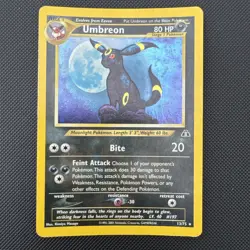 Umbreon 13/75 Holo Rare Neo Discovery MP WOTC Pokemon Card - Image 1