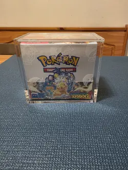 Pokemon Surging Sparks Booster Box With Acrylic Case New - Image 1