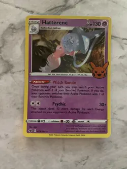Pokemon TCG Hatterene Holo Rare 73/198 Trick or Trade - Image 1