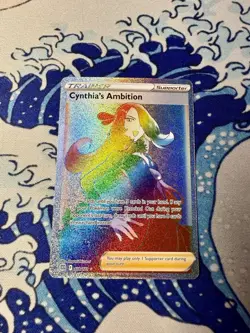Pokemon SWSH09: Brilliant Stars #178/172 Cynthia's Ambition Rainbow Secret Rare - Image 1