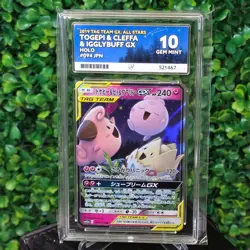 Ace 10 Togepi, Cleffa & Igglybuff GX Tag Team RR 094/173 SM12a Japanese Pokemon - Image 1