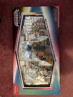 PRISMATIC EVOLUTIONS Lucario EX and Tyranitar EX Premium Collection Sam’s Club - Image 1