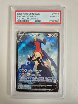 PSA 10 Garchomp V TG23/TG30 Astral Radiance Trainer Gallery Pokemon TCG GEM MINT - Image 1