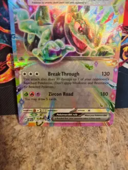 Pokemon TCG Cyclizar ex 159/191 Sv08: Surging Sparks Double Rare Rainbow Holo - Image 5
