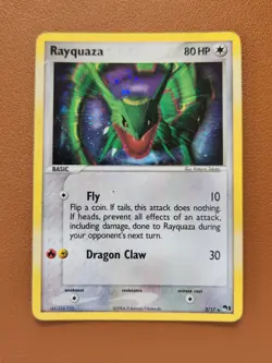 Rayquaza 3/17 Rare Pop Series 1 Promo Holo 2006 Vintage Pokemon TCG Card LP - Image 1