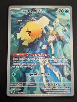 Misty's Psyduck 193/182 Illustration Rare 2025 Destined Rivals Pokemon Card VLP - Image 1
