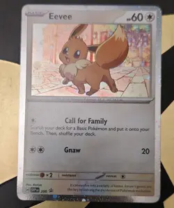 Eevee - SVP 200 Rivals Cosmos Holo Black Star Promo Card LP/NM - Image 1