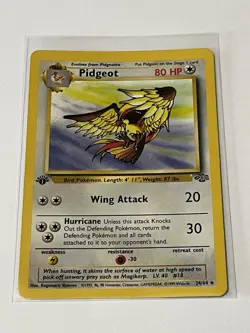 Pokemon TCG Pidgeot Jungle Card 24/64 Regular 1st Edition Rare Excellent - Image 3