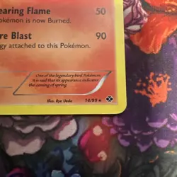 Pokemon TCG Moltres BW Next Destinies 14/99 Cosmos Holo Rare Promo Card EX - Image 4