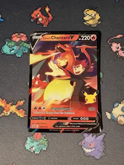 Pokemon Cards Lance’s Charizard V SWSH133 Celebrations Promo - (NM) #1 - Image 1