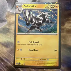 Zebstrika SVP 201 Black Star Promo Destined Rivals Pokemon Card Near Mint - Image 1