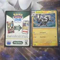 Zebstrika SVP 201 Black Star Promo Destined Rivals Pokemon Card Near Mint - Image 3