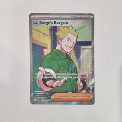 Lt. Surges Bargain 170/132 Mega Evolution Ultra Rare Pokemon Card English NM - Image 1