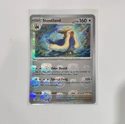 Stoutland - 076/086 - Master Ball Pattern - White Flare - NM/M - Pokemon Card - Image 1