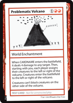NM-Mint, English MTG Regular Problematic Volcano (No PW Symbol) Mystery Booster - Image 1