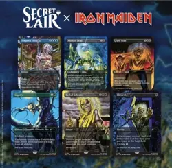 🚨MTG Secret Lair PRESALE Iron Maiden: Album Art Non-Foil Exclusive Scare Drop🚨 - Image 1