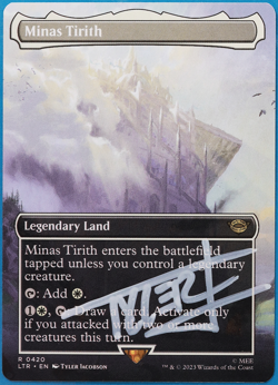 Minas Tirith (Borderless 420) Lord of the Rings SIGNED NM 505030 - Image 1