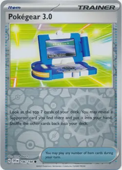 Pokegear 3.0 186/198 Reverse Common Scarlet & Violet Base Set Pokemon TCG LP-NM - Image 1