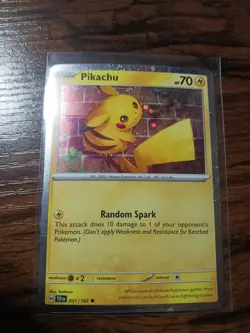 Pokemon TCG Temporal Forces Pikachu Cosmos Holo 051/162 - Image 1