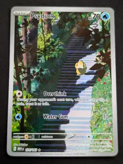 Psyduck 175/165 SV: Scarlet & Violet 151 Holo Illustration Rare 2023 Pokemon NM - Image 1