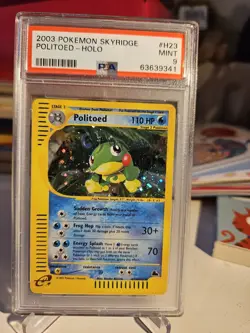 Pokemon TCG Politoed Skyridge H23 Holo with swirl Holo Rare - Image 3