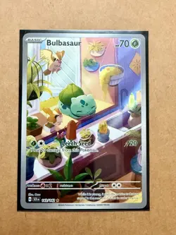 Pokemon TCG: Bulbasaur 143/142 Illustration Rare Sv07: Stellar Crown Holo (NM) - Image 1