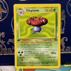 Pokemon TCG Vileplume Jungle 1st Edition 31/64 Regular Rare LP + - Image 1