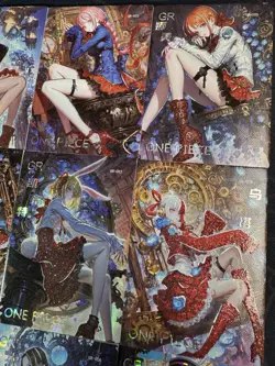 One Piece 9 Collectible Character Anime Cards CCG Xmas Festive Robin Uta Perona - Image 3