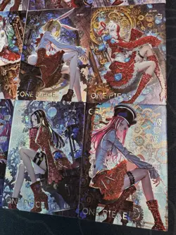 One Piece 9 Collectible Character Anime Cards CCG Xmas Festive Robin Uta Perona - Image 4