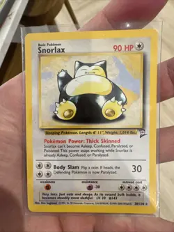 Pokemon TCG Snorlax 30/130 Base Set 2 Rare Non-Holo Card - Image 1