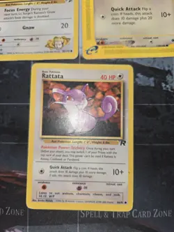 Rattata 3 Card Lot Gym Heroes, Expedition, Team Rocket Pokemon HP/DAM - Image 4