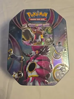 Hoopa Ex Pokemon Tin Sealed Booster Packs Trading Card Game - Image 1