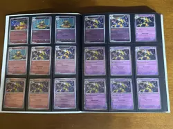 390 MEGA EVOLUTION HOLOS & REVERSE HOLOS POKEMON CARDS + NEW WHITE FLARE BINDER - Image 2