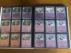 390 MEGA EVOLUTION HOLOS & REVERSE HOLOS POKEMON CARDS + NEW WHITE FLARE BINDER - Image 5