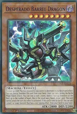 Yugioh Desperado Barrel Dragon 1st Edition Ultra Rare Purple NM - Free Holo Card - Image 1