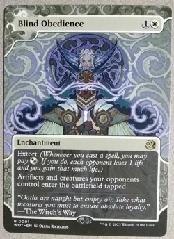 Blind Obedience - Wild of Eldraine:Enchanting Tales (WOT) -Rare Reg -NM- Fr Ship - Image 1
