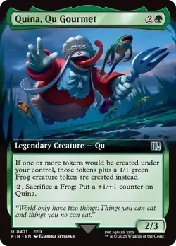 Quina, Qu Gourmet Extended Art Final Fantasy MTG NM - Image 1