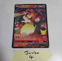 JUMBO Lance’s Charizard V Card SWSH133 Pokemon Celebrations - Image 1